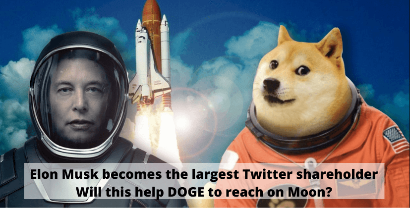 Elon Musk becomes the largest Twitter shareholder, will this help DOGE to reach on Moon?